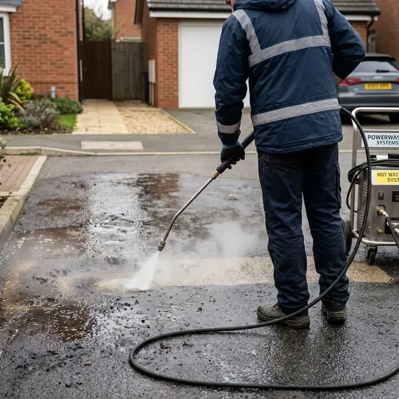 Exterior cleaning across London — driveway pressure washing