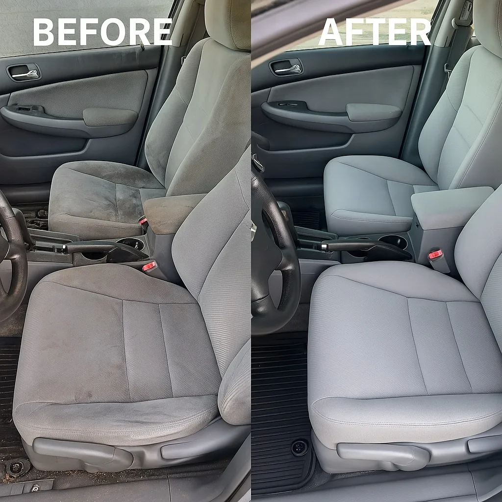 Full interior deep-cleaned — seats, doors & console