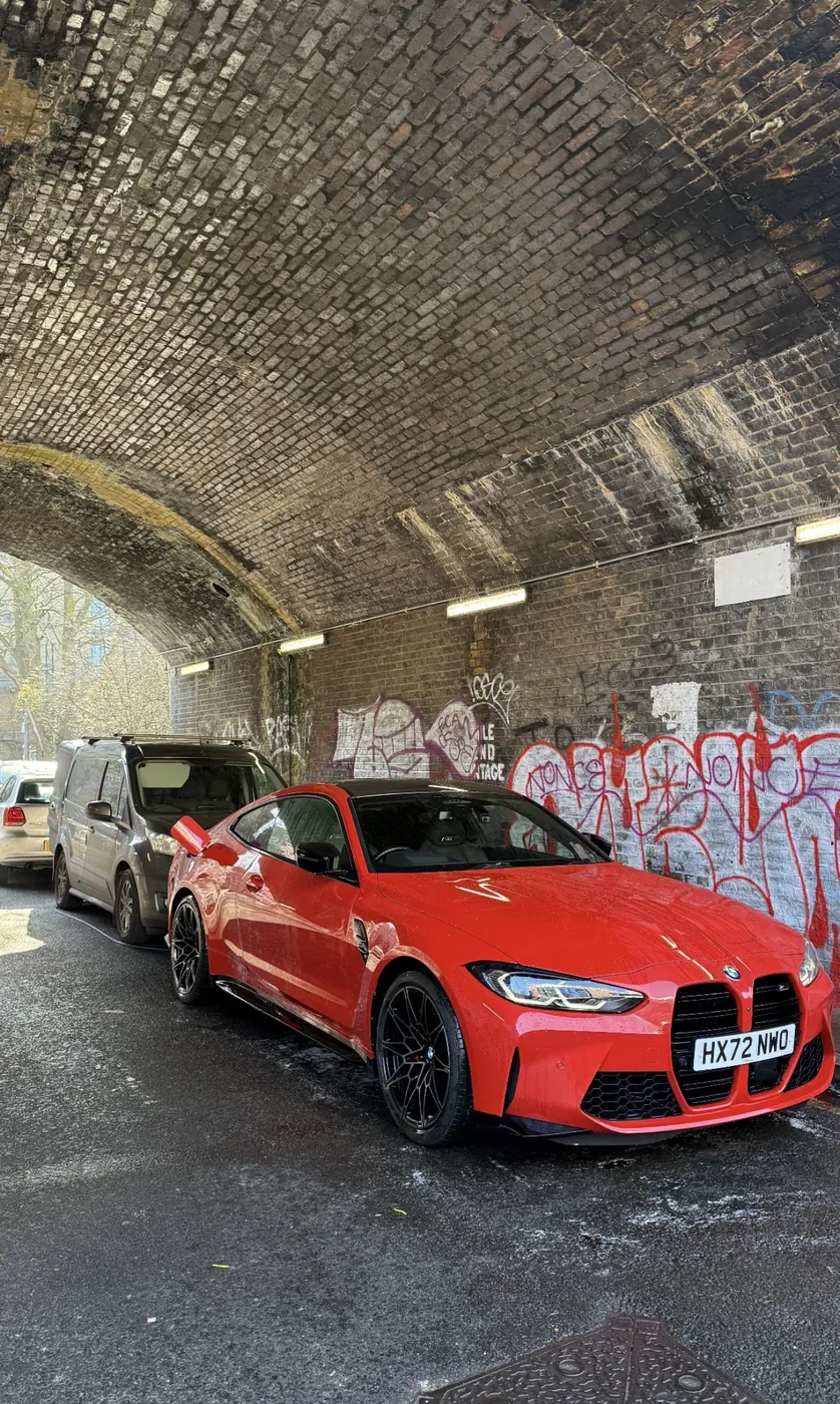 Blue Audi SQ5 valeted on a London driveway by JMC